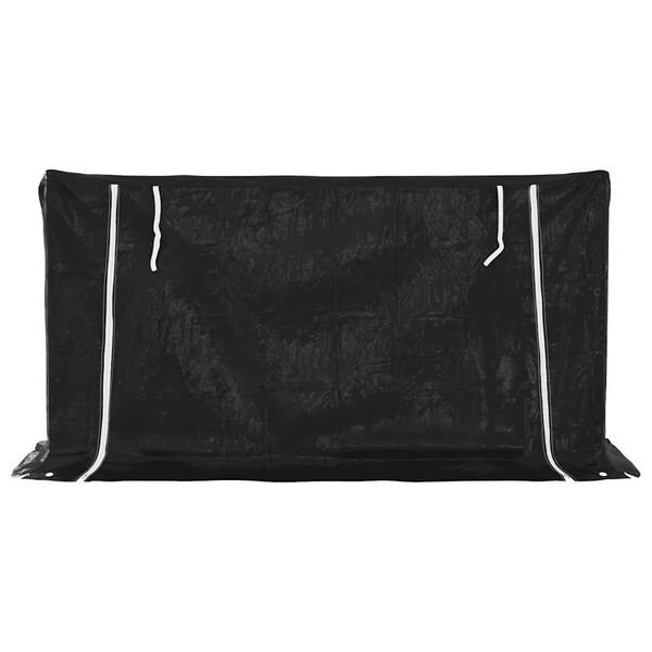 vidaxL Polttopuuteline sadesuojalla 200,5x60,5x110,5 cm