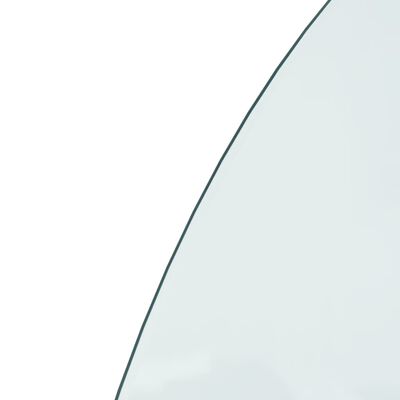 vidaXL Takan lasilevy puolipyöreä 1000x600 mm