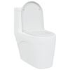 vidaXL WC-istuin Valkoinen 49 x 36 x 4 cm Duroplast