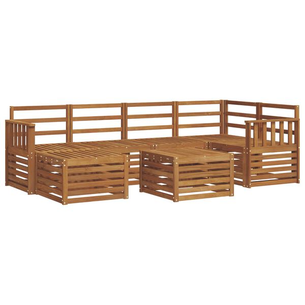 vidaXL Sohvasarjat Luonnollinen Tihe&auml; akasiapuu