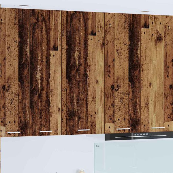 vidaXL Henkarikaappi ovella Vanha puu 40 x 31 x 100 cm Tekninen puu