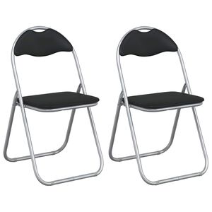 vidaXL Kangasl&auml;pp&auml;tuoli 2 pcs Mustat ja harmaa 48 x 43,5 x 81 cm