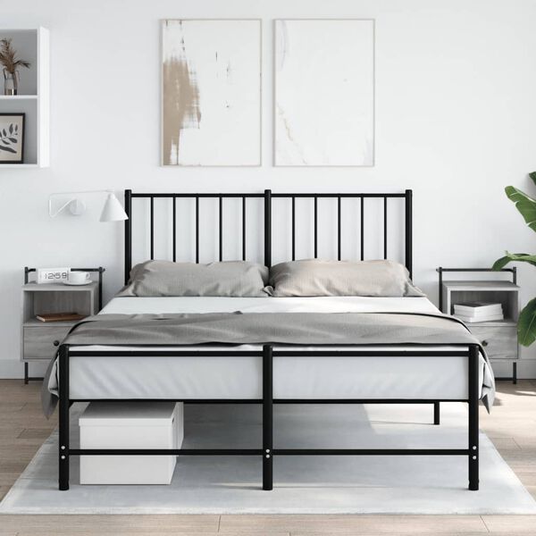 vidaXL Y&ouml;p&ouml;yd&auml;t sein&auml;lle 2 kpl harmaa Sonoma 40x30x61 cm tekninen puu