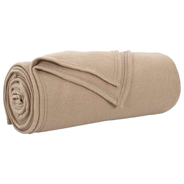 vidaXL Heittop&auml;&auml;llys 6 pcs Camel 270 x 240 cm Fleese