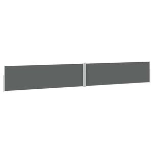 vidaXL Sis&auml;&auml;nvedett&auml;v&auml; terassin sivumarkiisi 170x1200 cm antrasiitti
