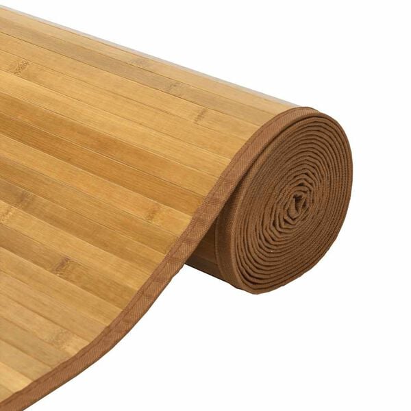 vidaXL Matto suorakaide luonnollinen 70x1000 cm bambu