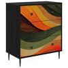 vidaXL Laukkaava BONN Retro aalto printti 66 x 36,5 x 76 cm