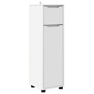 vidaXL Kylpyhuonekaappi Valkoinen 30,5 x 30 x 101 cm Tekninen puu