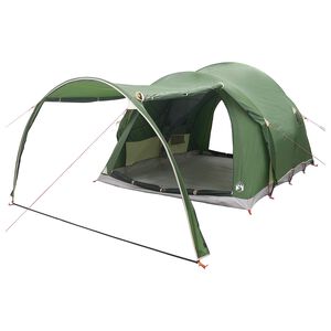 vidaXL Tunneliteltta 370 x 275 x 210 cm Vihre&auml; Polyesteri ja ter&auml;s