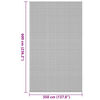 vidaXL Telttamatto Antrasiitti 600 &times; 350 cm Polyesteri