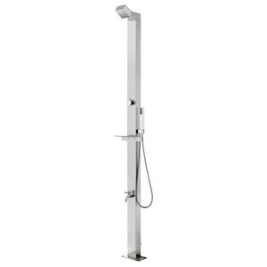 vidaXL Puutarhasuihku 220 cm ruostumaton ter&auml;s