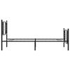 vidaXL Metallinen s&auml;ngynrunko p&auml;&auml;dyill&auml; musta 100x200 cm