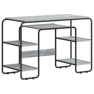 vidaXL P&ouml;yt&auml; s&auml;ilytyksell&auml; Harmaa Sonoma 113.5 x 52 x 75.5 cm
