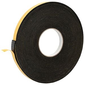 vidaXL Itsekiinnittyv&auml; vaahtoteippi Musta 20mm x 10m CR-vahto