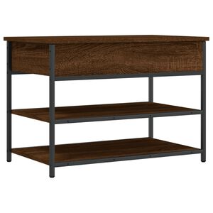 vidaXL Kenk&auml;penkki ruskea tammi 70x42,5x50 cm tekninen puu