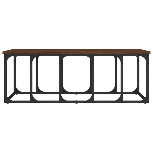 vidaXL Sohvapöytä ruskea tammi 100x50x35,5 cm tekninen puu