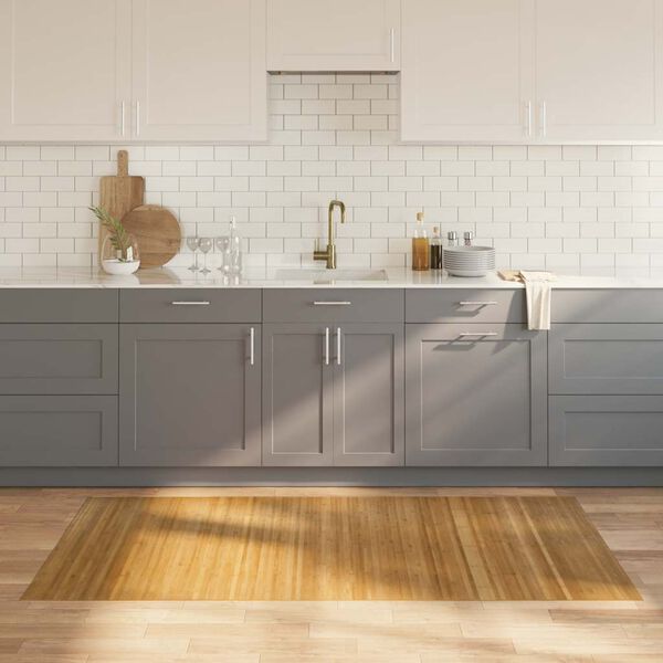 vidaXL Matto suorakaide luonnollinen 100x200 cm bambu