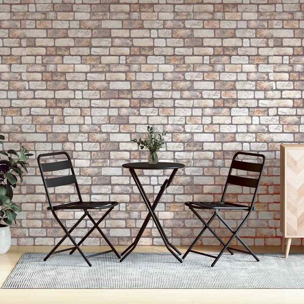 vidaXL 3D-sein&auml;paneelit 10 kpl vaaleanruskea 100x50 cm EPS