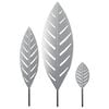 vidaXL Puutarhakeppi 3 kpl 116,5 x 35 x 3 cm Galvanoitu ter&auml;s Hopea