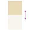 vidaXL Rullaverho Blackout Beige 80x130 cm Kankaan leveys 75,7 cm