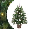 vidaXL Tekojoulukuusi 150 LED-valoilla Vihre&auml; 75 cm PE ja PVC