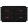vidaXL Sohvap&ouml;yt&auml; musta 80x80x45 cm t&auml;ysi m&auml;nty