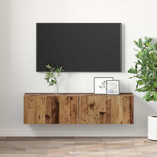 vidaXL TV-tasosetti 2 pcs Monivärinen 60 x 30 x 30 cm Tekninen puu