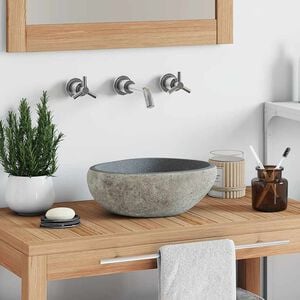 vidaXL Pesuallas jokikivi soikea (29-38)x(24-31) cm