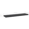 vidaXL Kirjahyllytasot 8 kpl harmaa 40x10x1,5 cm lastulevy