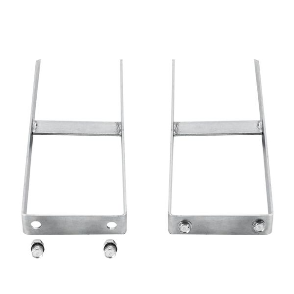 vidaXL Aitatolppapiikit 2 kpl WPC aitaan teräs 40 cm