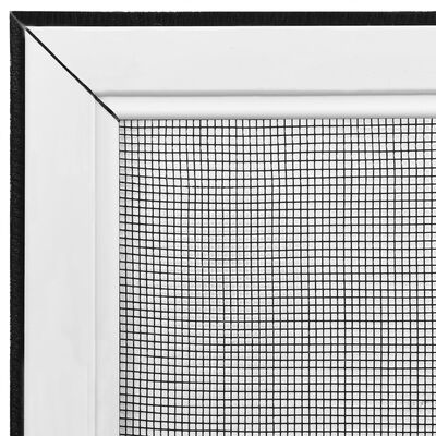 vidaXL Jatkettava hyönteisverkko ikkunaan valkoinen (75-143)x50 cm