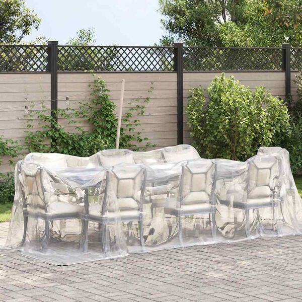 vidaXL kirkas suojapeite silmukoilla 2x4 m polyeteeni