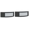 vidaXL Ulkoseinävalot 2 kpl musta ruostumaton teräs