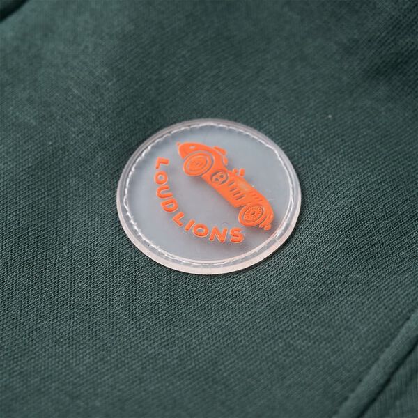 Lasten vetoketjullinen huppari tummanvihre&auml; 92