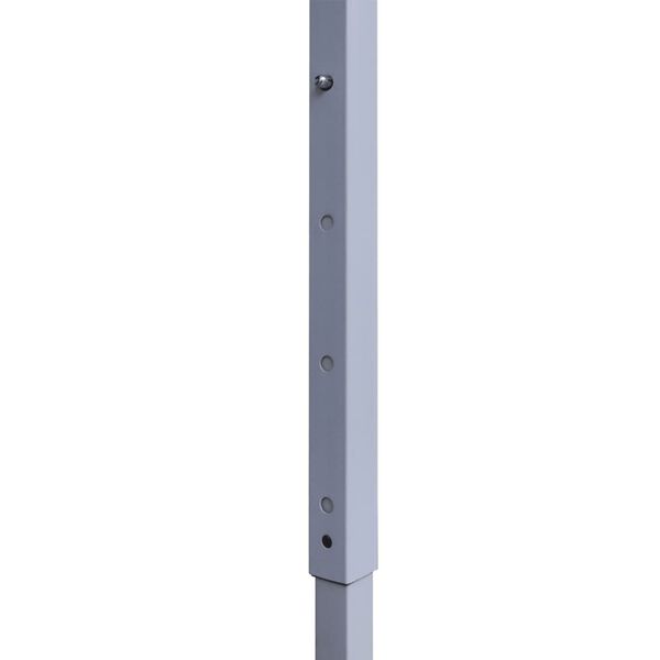 vidaXL Kokoontaittuva juhlateltta 2 sivuseinää 2x2 m teräs kerma