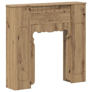 vidaXL Takan kehys Artisaanitammi 93 x 20 x 89 cm Tekninen puu