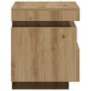 vidaXL Yöpöytäkaapit LED-valoilla 2 kpl Artisan Oak 40x39x48,5 cm