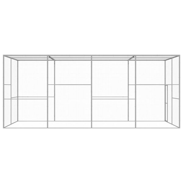 vidaXL Kissah&auml;kki 6x3x2,5 m galvanoitu ter&auml;s