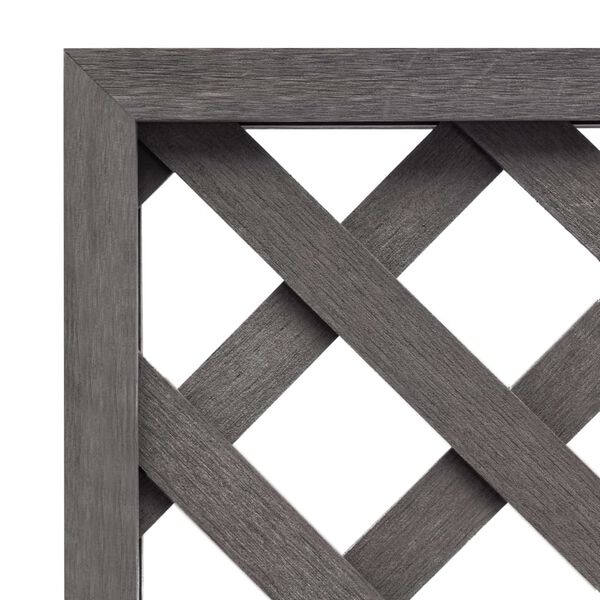 vidaXL Sein&auml;ristikko harmaa 40x170 cm WPC