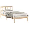 vidaXL S&auml;ngyn runko Ruskea 2FT6 Small Single Massiivinen m&auml;nty