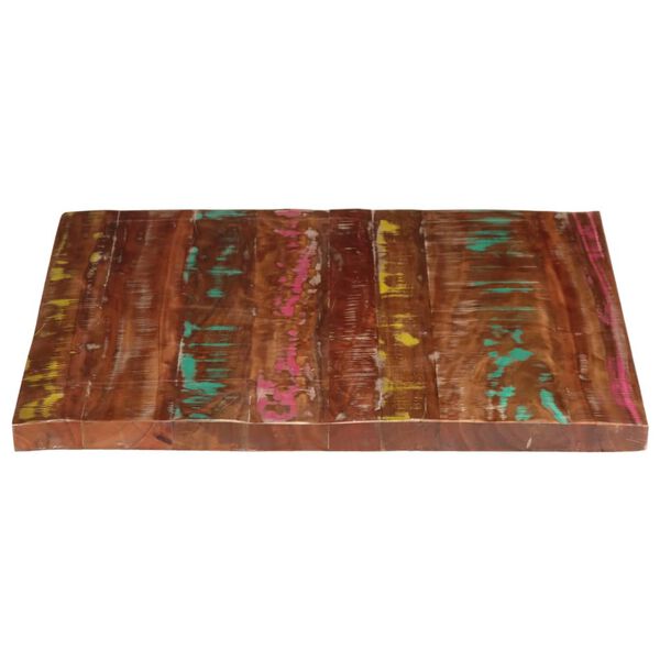 vidaXL P&ouml;yt&auml;levy 100x80x3,8 cm suorakaide kierr&auml;tetty t&auml;yspuu