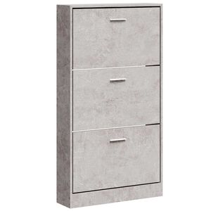 vidaXL Kenk&auml;kaappi betoninharmaa 59x17x108 cm tekninen puu