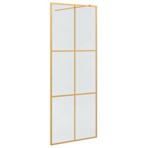 vidaXL K&auml;velykylpyhuoneen sein&auml; Kulta 80 x 195 cm karkaistu lasi