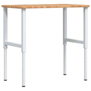 vidaXL Ty&ouml;penkki v.ruskea 100x60x(71,5-98) cm t&auml;ysi tammi suorakaide