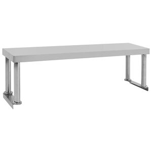 vidaXL Keitti&ouml;n ty&ouml;tason hylly 120x30x35 cm ruostumaton ter&auml;s