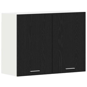 vidaXL Henkarikaappi Lyon Musta tammi. 80 x 31 x 60 cm Tekninen puu