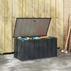 vidaXL Puutarhan s&auml;ilytyslaatikko Musta 101 x 56,5 x 50 cm Ter&auml;s