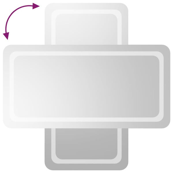 vidaXL Kylpyhuoneen LED-peili 50x100 cm