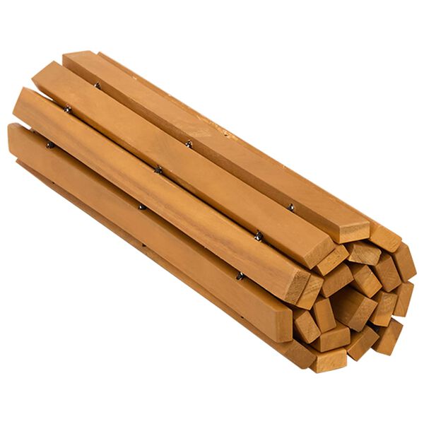 vidaXL Kylpyhuoneen Matto Yksiv&auml;rinen Ruskea 60 x 40 cm Puu