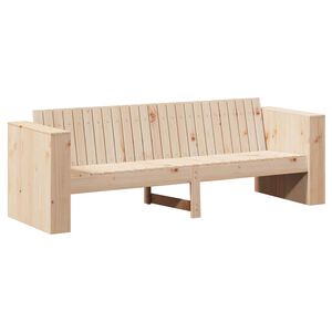 vidaXL Puutarhasohva Luonnollinen 185,5 x 60 x 62 cm Massiivinen m&auml;nty